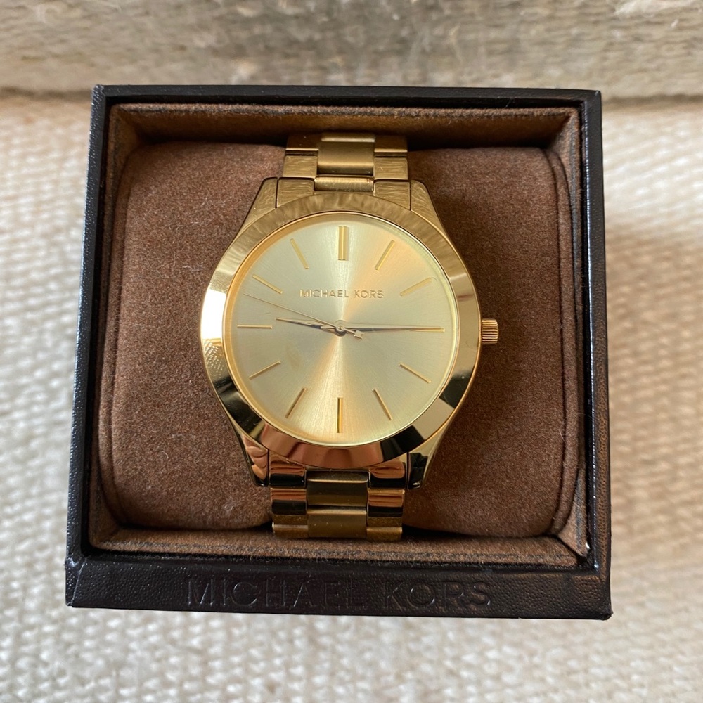 Michael Kors Women’s Runway Gold Watch Mk3179